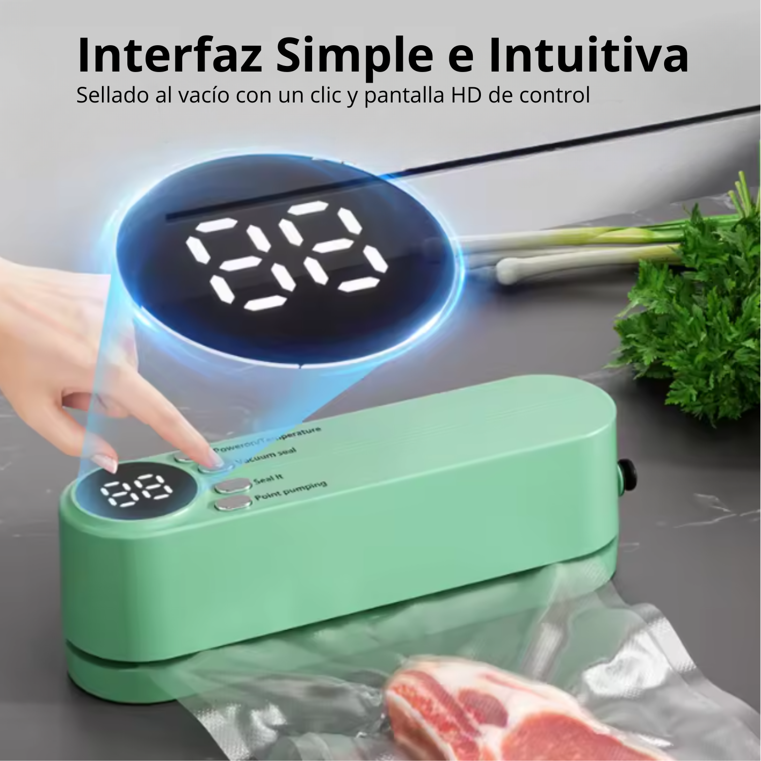 Mini Sellador al Vacío Portátil USB – Recargable para Alimentos Secos y Húmedos